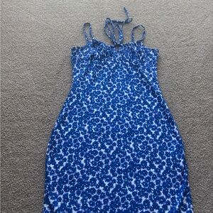 SHEIN Blue Floral Dress